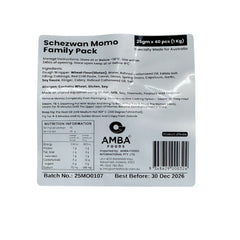Schezwan Momo Family Pack 1kg - Amba Foods