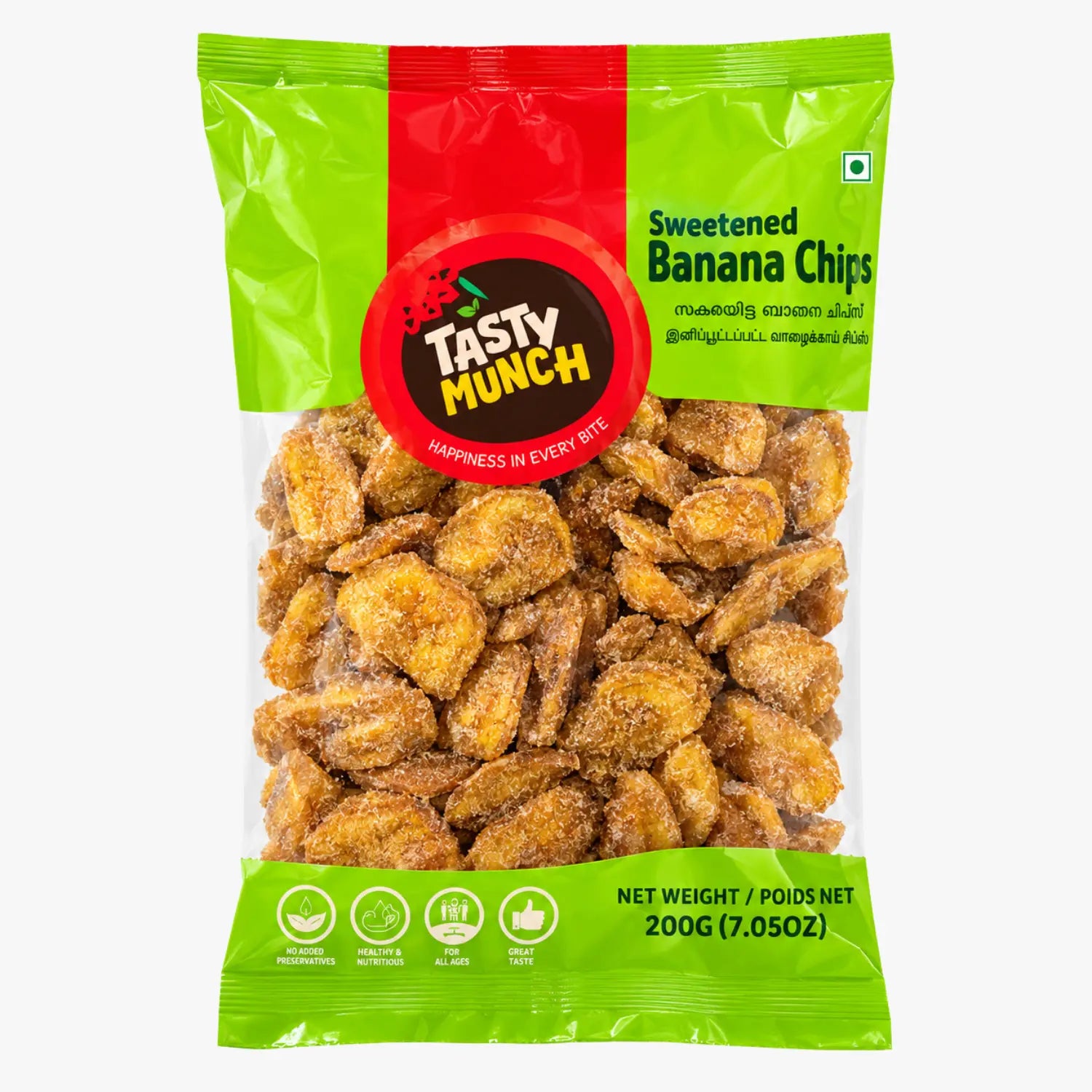 Banana Chips (Sweetened) 200g - Tasty Munch