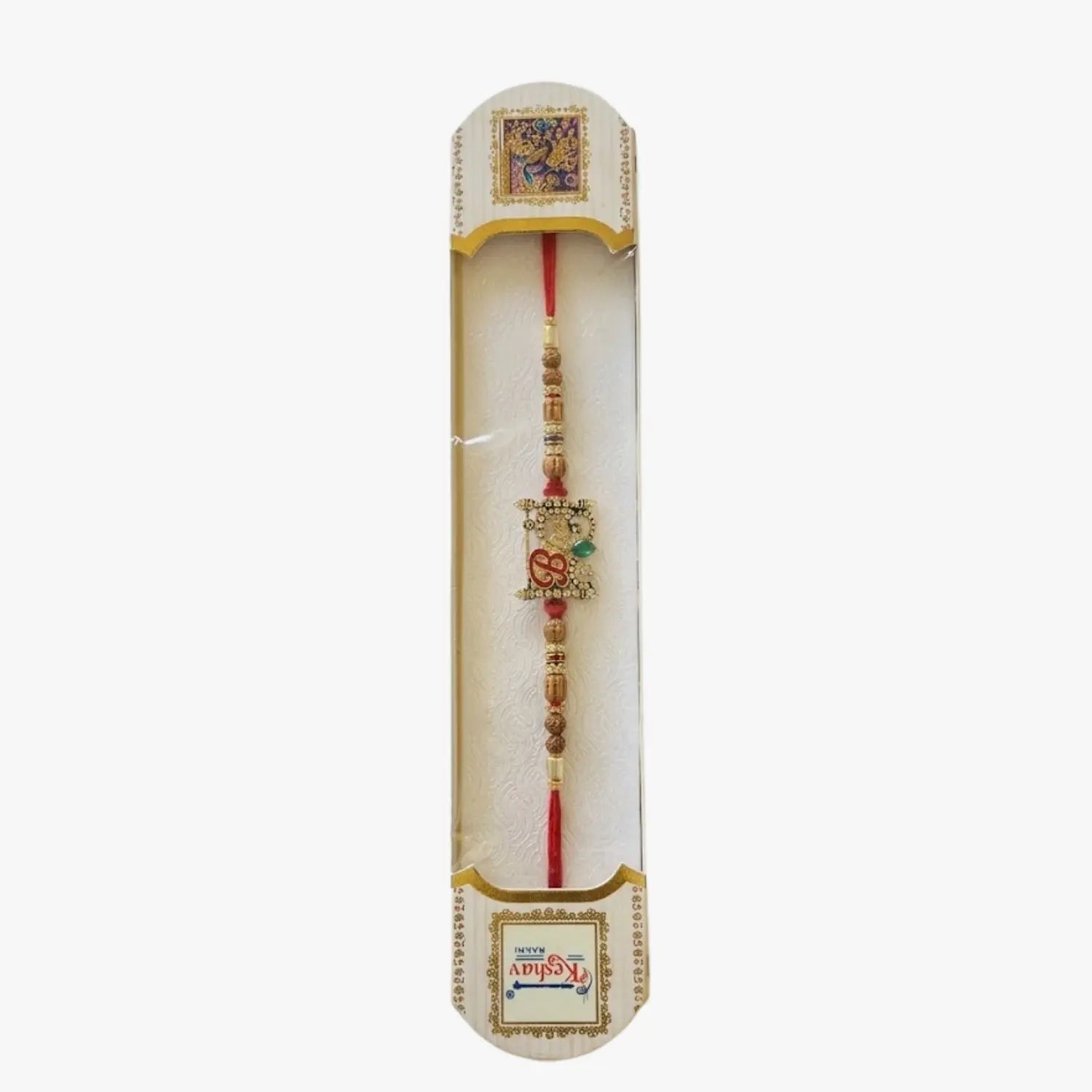 Bhai Rudraksha Stone Rakhi