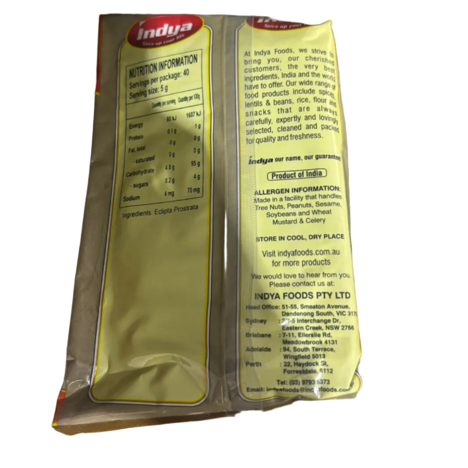 Bhringaraja Powder 200g Indya