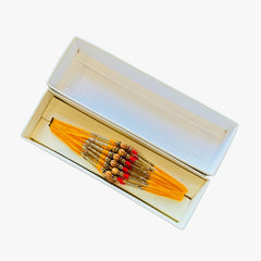 rown Centre Stone Rakhi Yellow