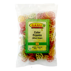 Coloured Wheels Fryums 200g - Bansi (Deep)