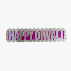 Happy Diwali Glitter Foil Hanging Wall & Door Banner