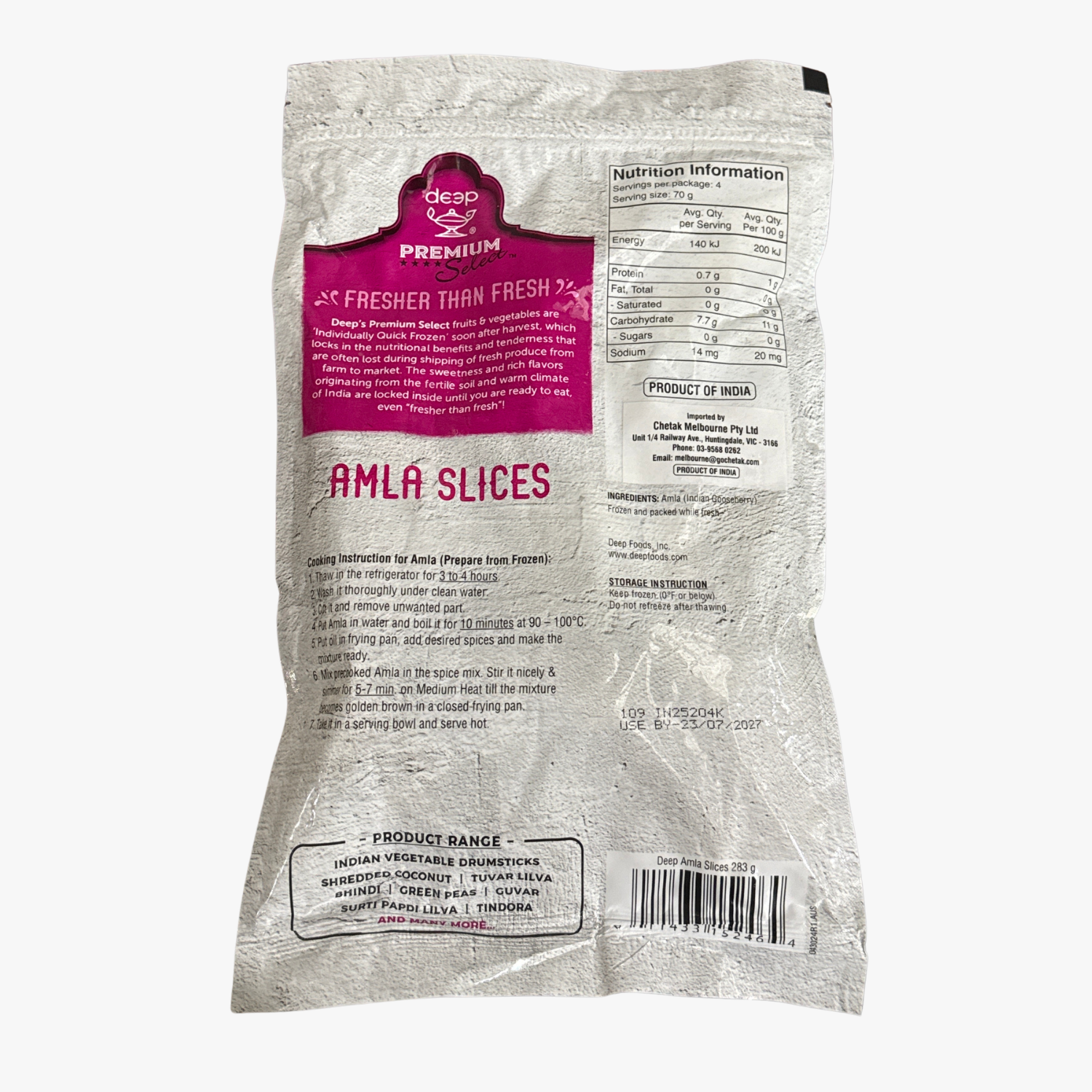 Deep Amla Slices Indian Gooseberry 283g