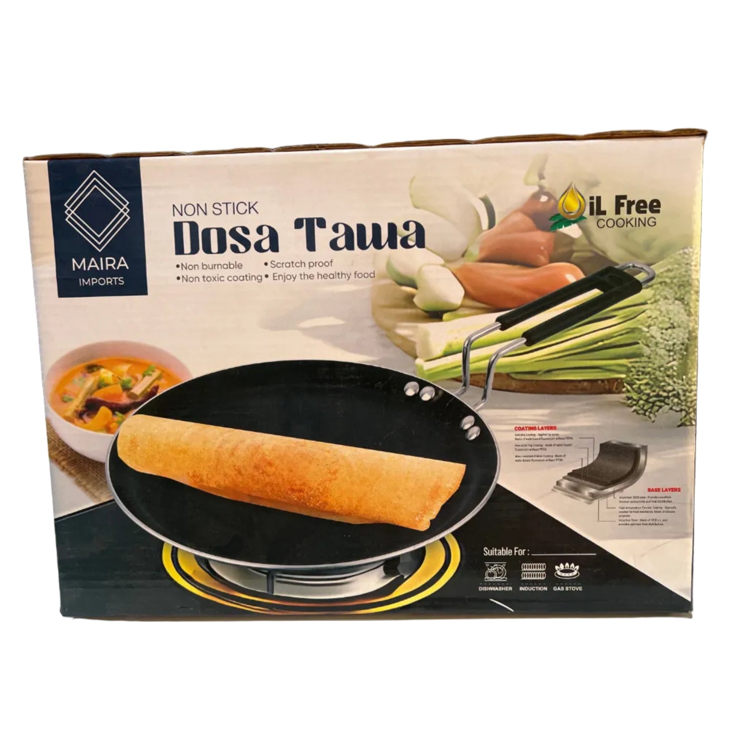Dosa Tawa (Non-Stick) - Maira Imports