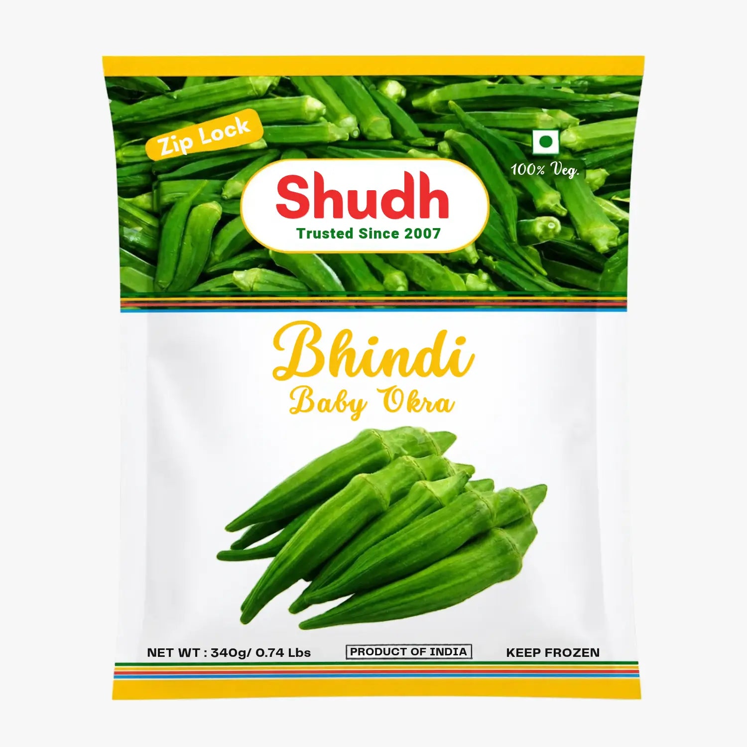 Frozen Baby Bhindi (Okra) 340g - Shudh