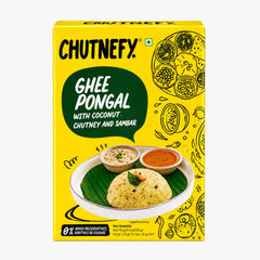Ghee Pongal With Coconut Chutney & Sambar 95g - Chutnefy