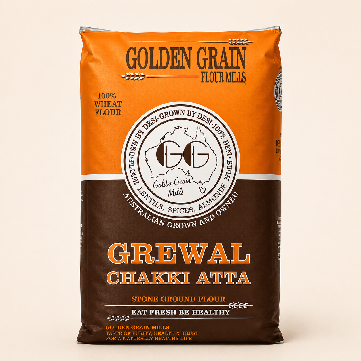 Grewal Chakki Atta Golden Grain