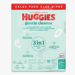 Thick Baby Wipes Fragrance Free 240 Wipes - Huggies
