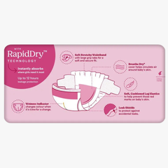 Ultra Dry Nappies Girls Size 5 (13-18Kg) 32 Nappies - Huggies