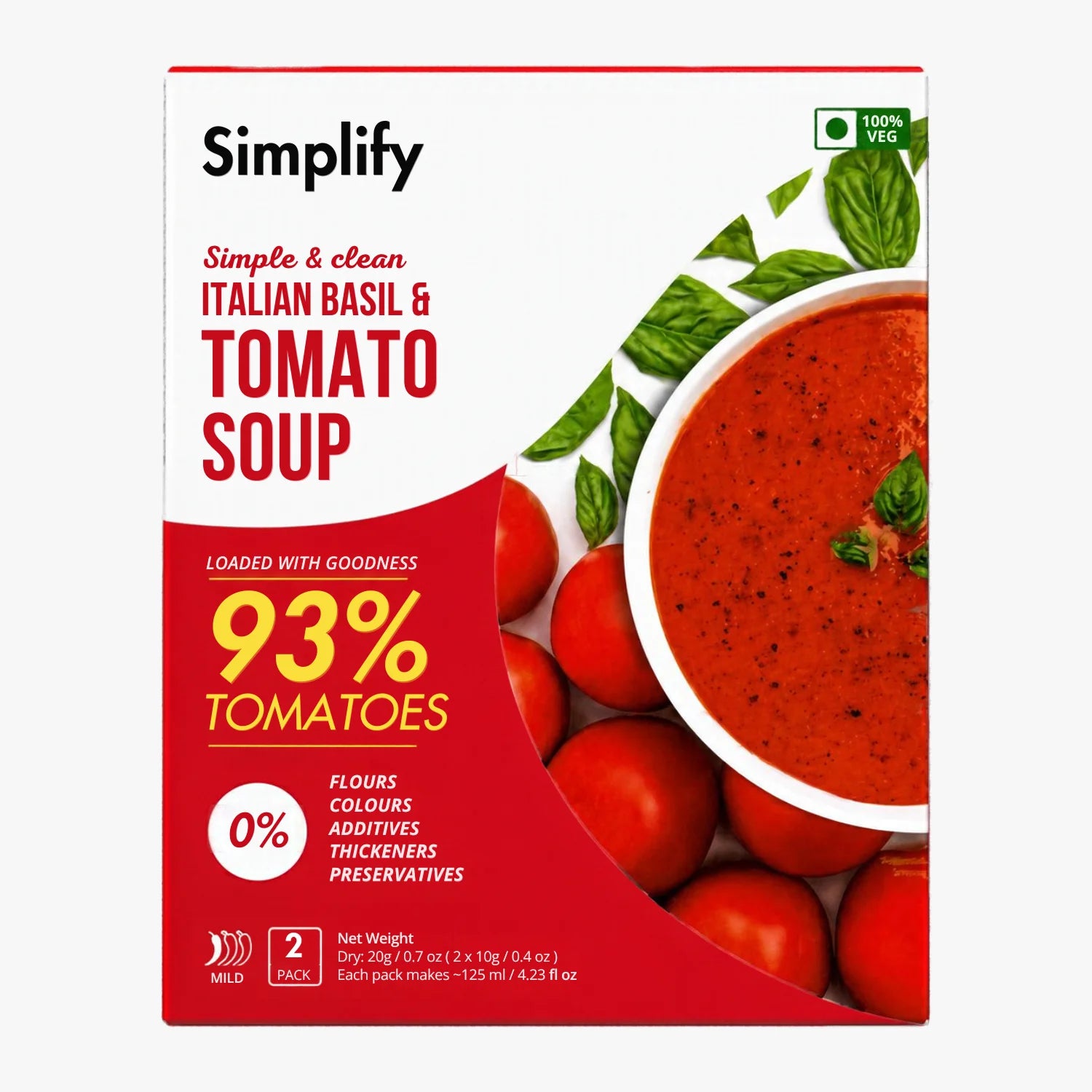 Italian Basil & Tomato Soup 20g - Simplify Foods