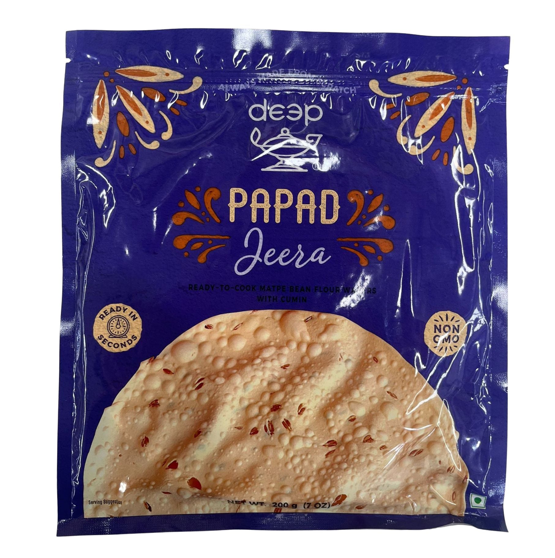 Jeera Papad 200g - Deep