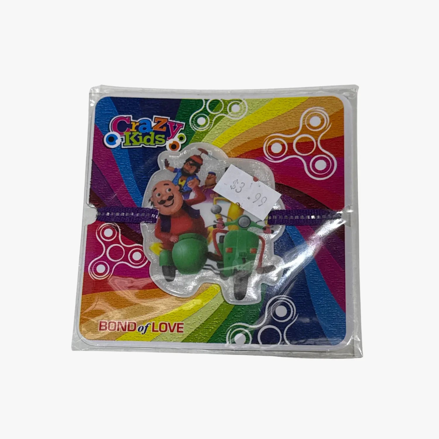 Kids Motu Patlu Scooter Purple Rakhi