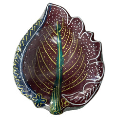 Leaf Shape Big Decorated Diya