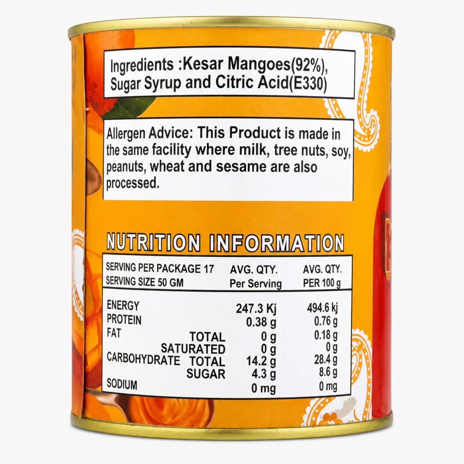 Maira's Kitchen Mango Pulp Kesar 850g