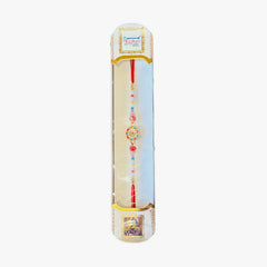Multicolour Floral Stone Rakhi