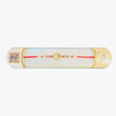 Pecock Feather Stone Rakhi