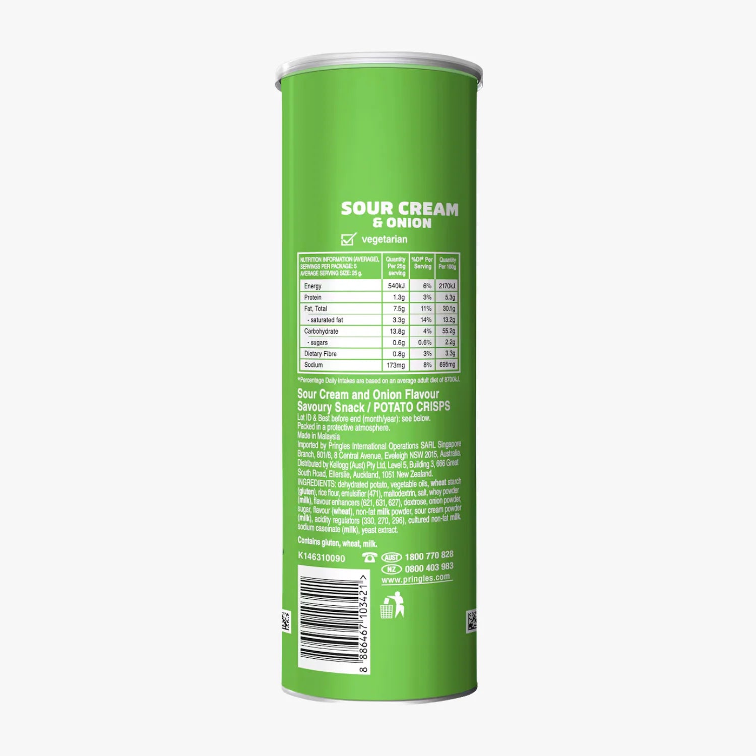 Pringles Original Salted Potato Chips 134g