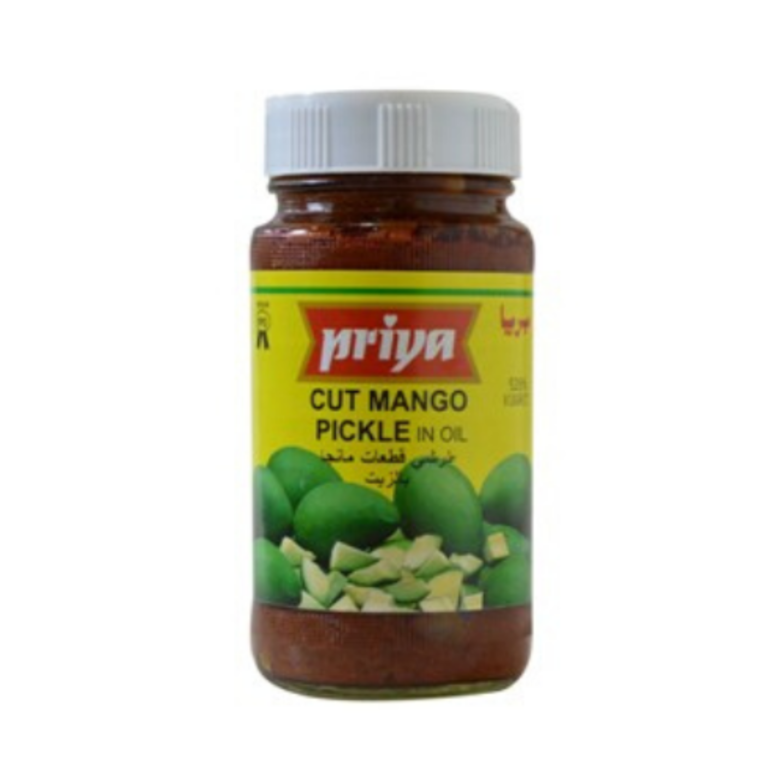Priya Cut Mango Pickle 300g (With Garlic)
