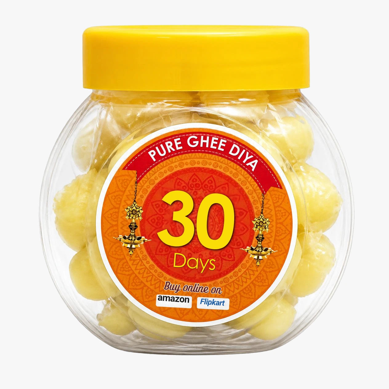 Pure Ghee 30 Days Pooja Diya