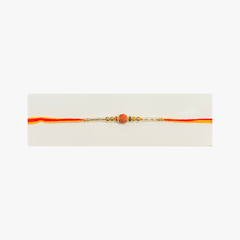 Rudraksha Golden Stone Rakhi Multicolour 1