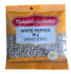 White Pepper Whole 40g - Maharaja Choice