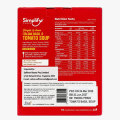 Simplify Foods Italian Basil & Tomato Soup 20g