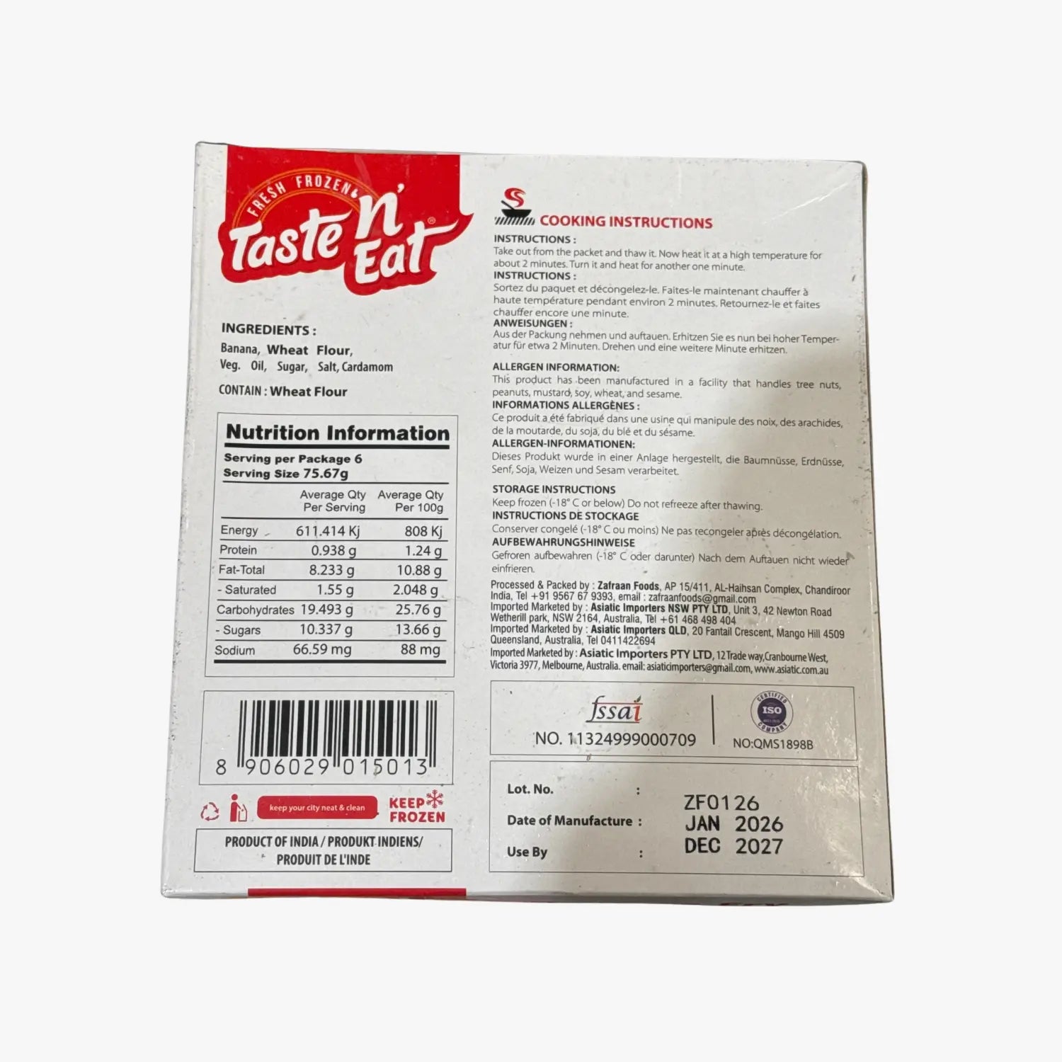 Taste & Eat Banana Fry 454g