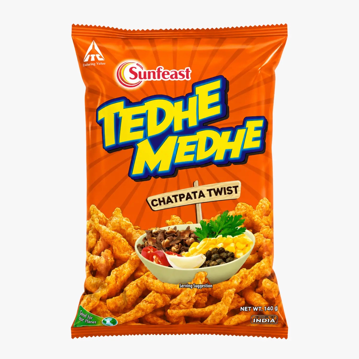 Tedhe Medhe Chatpata Twist 140g - Sunfeast