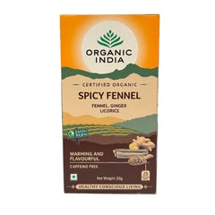 Spicy Fennel Tea Bags 50g - Organic India