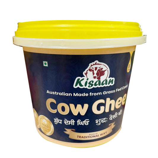 100% Pure Australian Cow Desi Ghee 5L Bucket - Kisaan