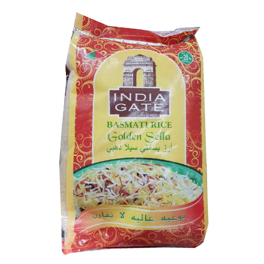 Golden Sella Basmati Rice 20kg - India Gate