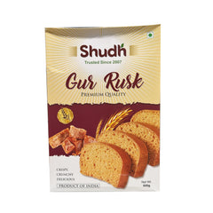 Gur Rusk (Jaggery Rusk) 600g - Shudh
