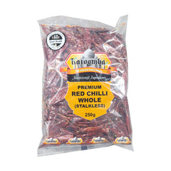 Premium Red Chilli Whole Stalkless 250g - Katoomba