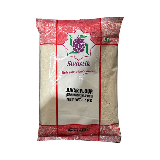 Juvar Flour Sorghum Flour Milky White 1kg - Swastik