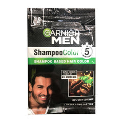 Natural Black Men Shampoo Color (Shampoo Based Hair Color) 1.0 20ml - Garnier