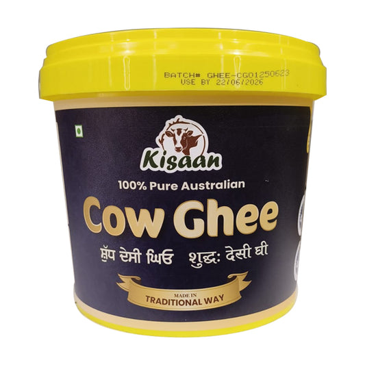 100% Pure Australian Cow Desi Ghee 2L - Kisaan