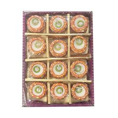 Diwali Fancy Diya with wax 12 pcs Design 1