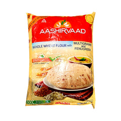 Whole Wheat Flour With Multigrains And Fenugreek 2kg - Aashirvaad