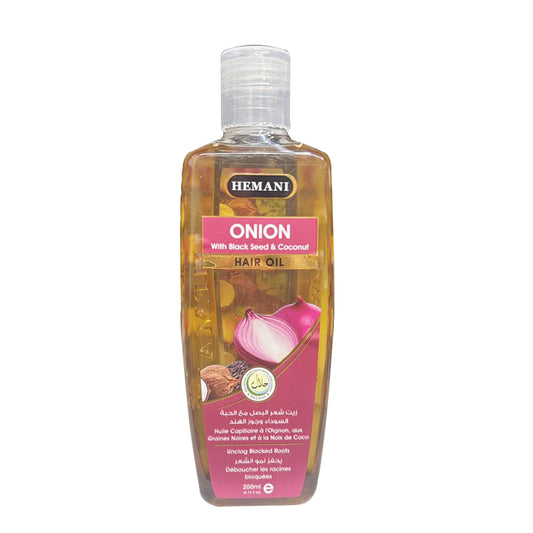 Onion With Black Seed & Coconut Hair Oil 200ml- Hemani