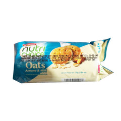 Nutri Choice Oats Almond & Milk 75g Biscuits - Britannia