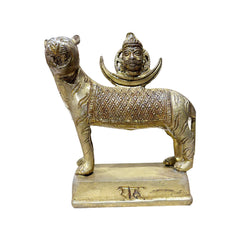 Brass Tiger Rahu Statue