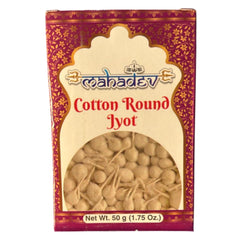 Round Cotton Jyot 50g - Mahadev