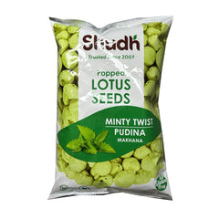 Popped Lotus Seeds Makhana Minty Twist Pudina 50g - Shudh