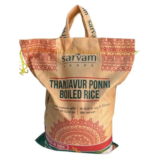 Ponni Boiled rice 5kg - Sarvam