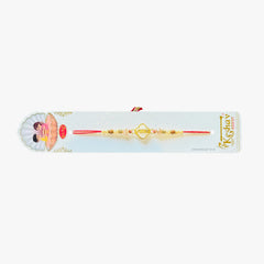 Veera Golden Stone Rakhi