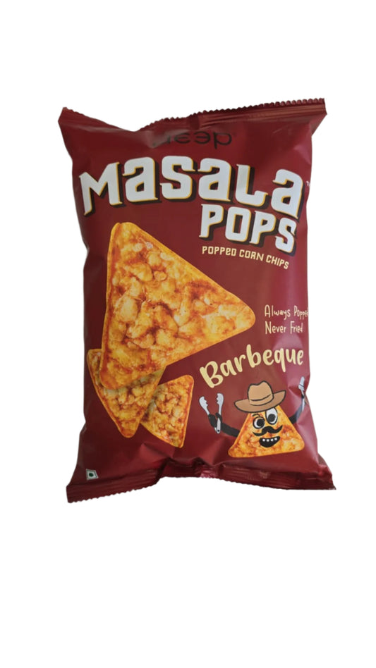 Masala Pops (Popped Corn Chips Barbeque) 80g - Deep