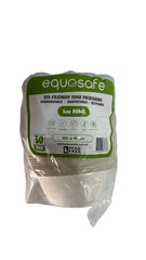 Biodegradable Bowl 6OZ 180 ml Pack Of 50 - Equosafe