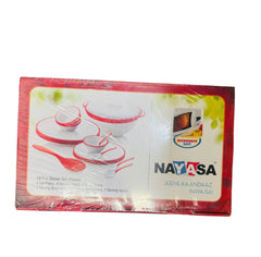 19pcs Round Dinner Set Micro Dishwasher Freezer Safe - Nayasa