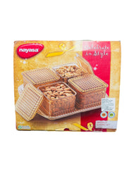 Emerald Dry Fruit 4 Portion Tray - Nayasa
